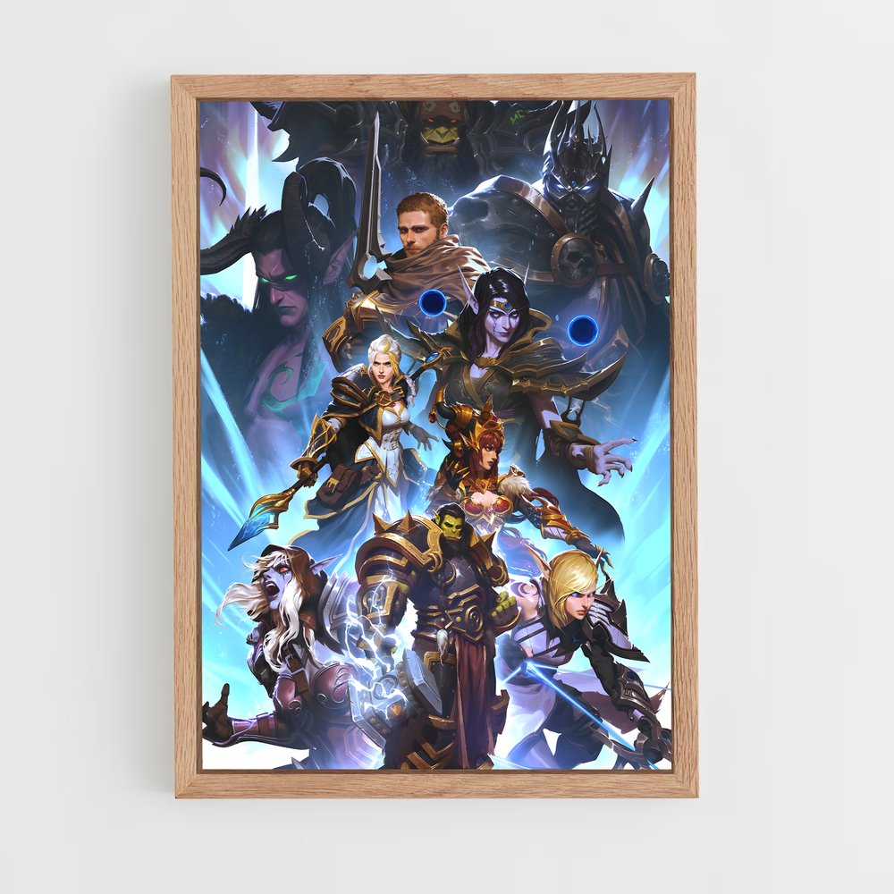 Poster L'Alliance en Guerre – affiche World of Warcraft (vue 4)